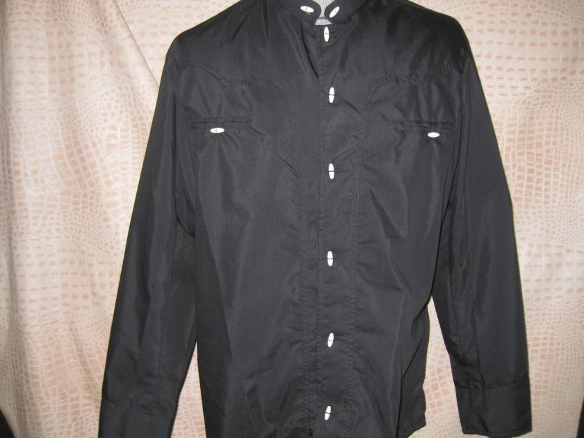 New Mens Traditional Charro Western Shirt Black  