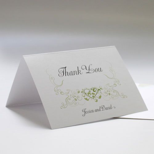 24cts WEDDING PARTY FAVOR PERSONALIZED THANK YOU CARDS 068180004621 