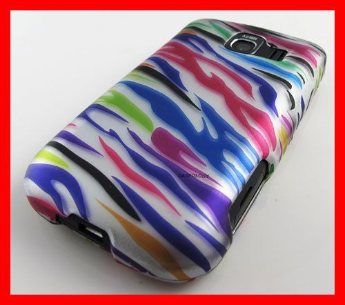 FUNKY ZEBRA SKIN PHONE COVER HARD CASE LG OPTIMUS S U V  