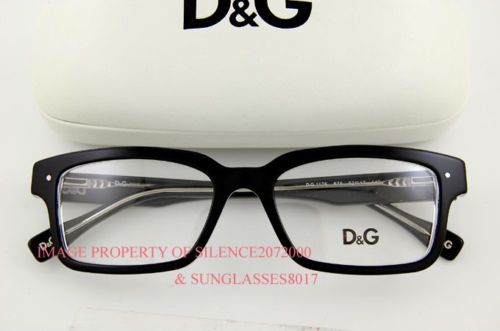 Brand New D&G Eyeglasses Frames DD 1176 675 BLACK Men  