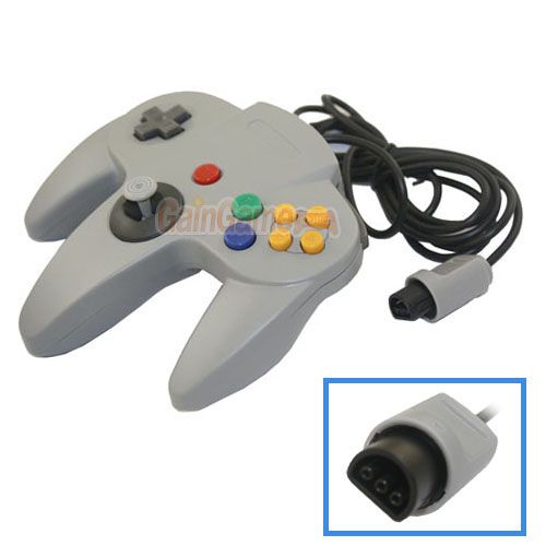 NEW GRAY GAME CONTROLLER FOR NINTENDO 64 N64  