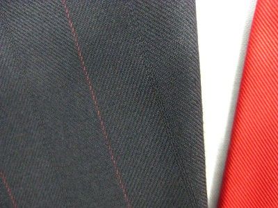 Mens Custom 2 button blue stripe suit 40S (66 3)  