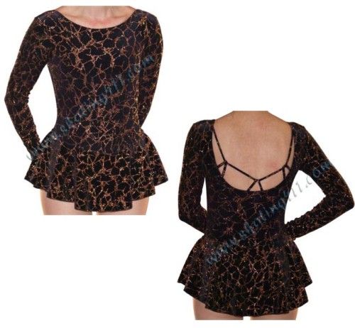 Mondor Skating Dress   2903 Copper Black (12 14)  