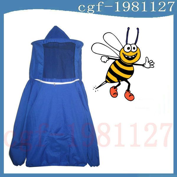 Beekeeping Jacket and Veil Smock Bee Suit Blue Equip  