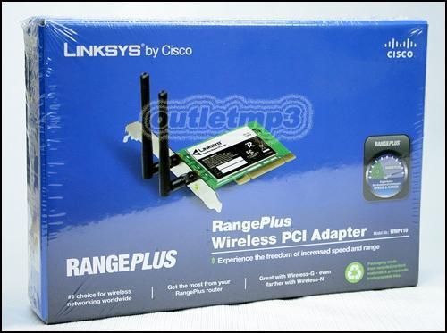 NEW Linksys WMP110 Rangeplus Wireless PCI Adapter  