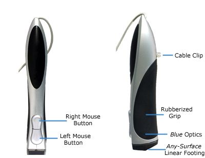 Salient Tech VMouse VM 108 USB   Optical Pen Mouse  