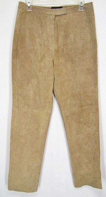   Vintage BERNARDO Soft Suede Leather MOTORCYCLE Club PANTS 10  