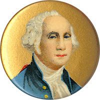 Circa 1910 George Washington Patriotic Pinback Button  