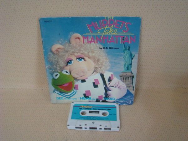 Muppets take Manhattan Book Cassette Jim Henson Read  