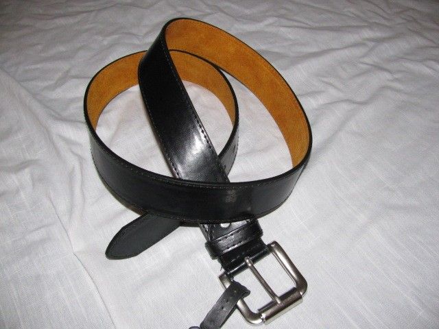 MENS LEATHER BELT SZ S, M, L, XL,BRN & BLK DRESS CASUAL  