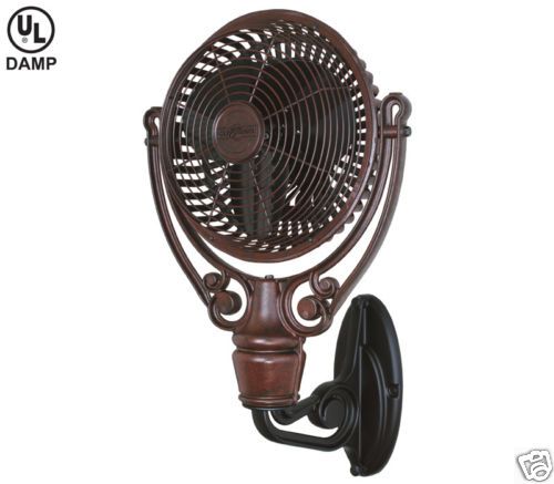 Fanimation 19 Old Havana Rust Finish Wall Mount Fan  