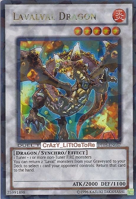 LAVALVAL DRAGON DUEL TERMINAL ULTRA RARE NEW DT05 EN037  