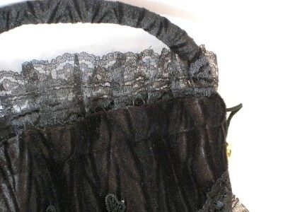   LACE PURSE HAND BAG GOTHIC BURLESQUE CABARET CLUB VAMP 80s PUNK  