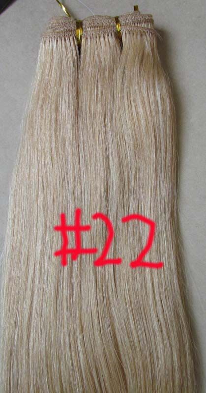 AAA 100% 18~26 Remy Human Hair Weft 100g #1~#Purple (22 colors) 50 