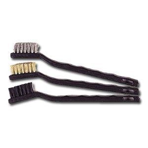 3pc 7 Mini Wire Brush Set with Plastic Handle  