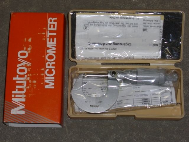 new MITUTOYO 101 711 Outside Micrometer 0 1 / 0.001  