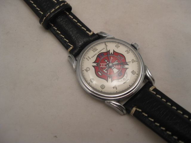 MINT 1949 CUERVO Y SOBRINOS AMIDA FDNY WATCH & FIREFIGHTER MEMORABILIA 