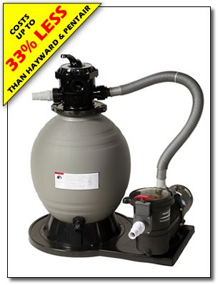 ABOVE GROUND 18 Sand Filter & 1 hp Pump pool up 24rnd  