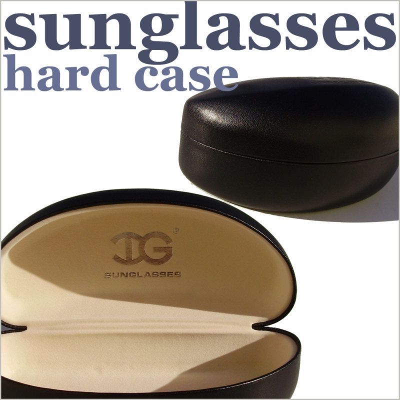 SUNGLASSES HARD CASE BLACK SHADES PROTECT SUNNIES FASHN  