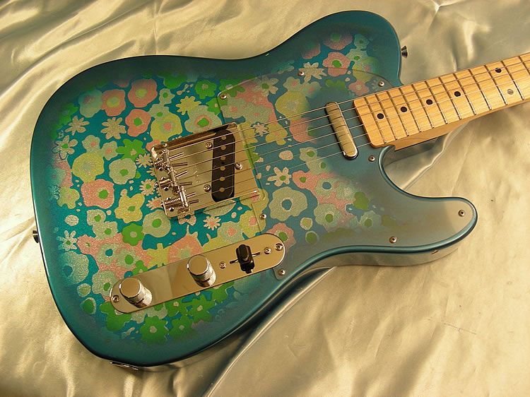   Japan 69 Reissue Blue Floral Telecaster 1969 RI Tele CIJ 69  