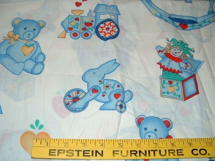 Quilting~Vintage Fabric~Novelty~Juvenile~Antique Toys~Retro~Applique 