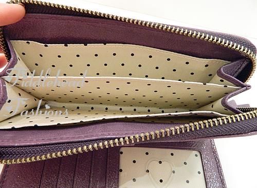 Zippered bill compartment