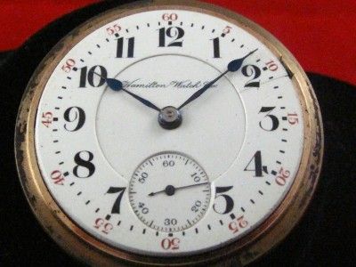 VINTAGE 18S HAMILTON 940 21J POCKETWATCH RUNNING **  