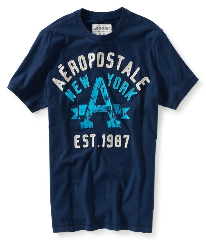 aeropostale aero new york emblem graphic t  