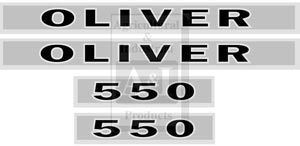 Oliver 550 Hood Decal Set  