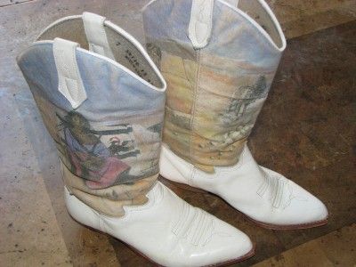 WOMENS 7 RARE SEYCHELLES SOUTH WESTERN PRINT COWBOY WESTERN BOOTS 