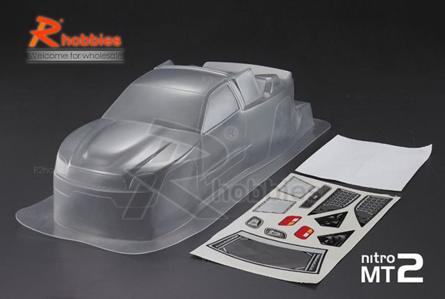 10 MT2 Buggy PC Transparent RC Off Road Car Body  