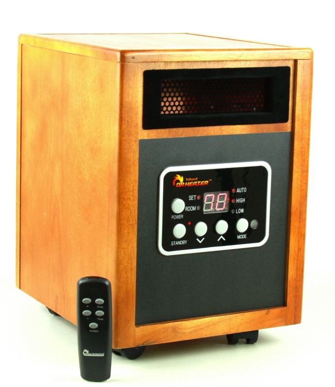 Dr. Heater DR 968 1500 Watt Electric Infrared Quartz Portable Heater 