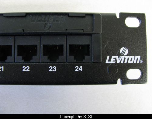 Leviton GigaMax 24pt Cat5e Patch Panel 5G596 U24 ~STSI  