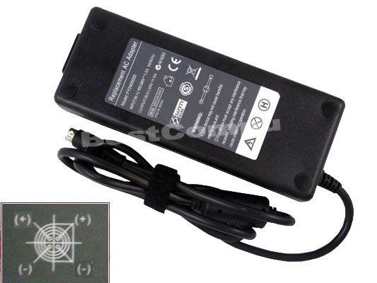 NEW AC Adapter 24V 5A 120W For Effinet LCD Monitor(4 pin Tip)