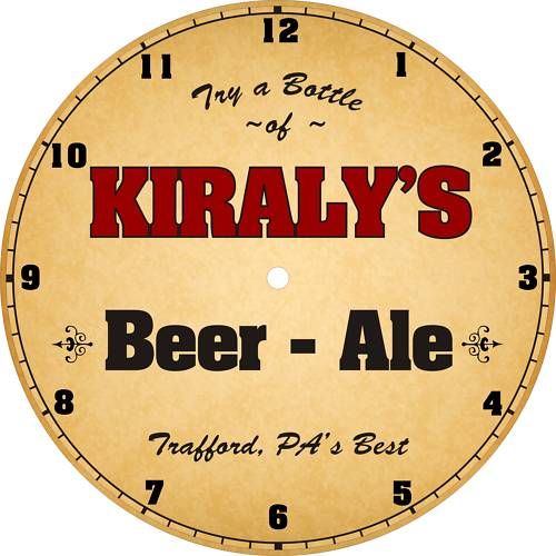 Personalized Family Brewery Beer Ale Bar Tavern Clock  