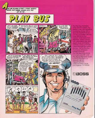 1984 VINTAGE AD FOR Boss headphone Amp HA 5 Play Busl  