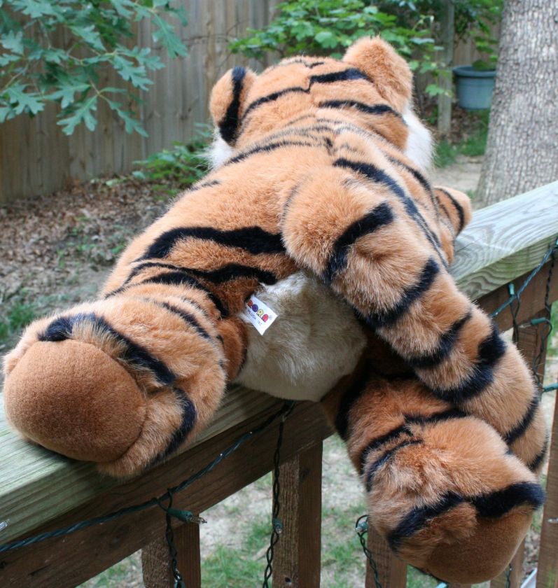 28 Aurora Plush Realistic TIGER Stuffed Animal EUC  