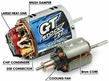 fan mounted beneath the commutator pre fitted with 3 5mm motor 