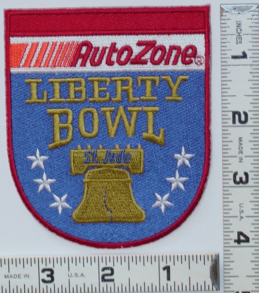   NCAA FOOTBALL COLLEGE UNIVERSITY ST.JUDE AUTO ZONE CREST PATCH  