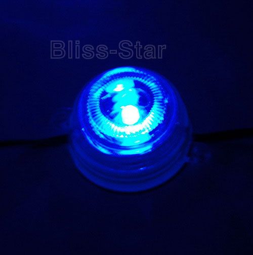 8X Circle Blue LED Car Underbody Under Car LED Lighting kit (LNL 009)