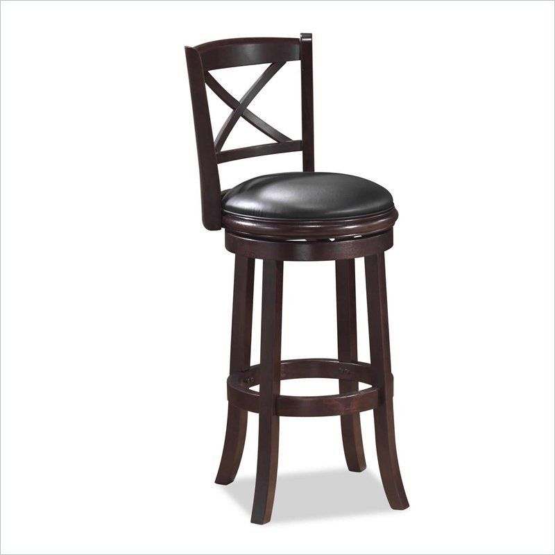   24 LT. Dark Cherry Swivel Counter Bar stool 852896496241  