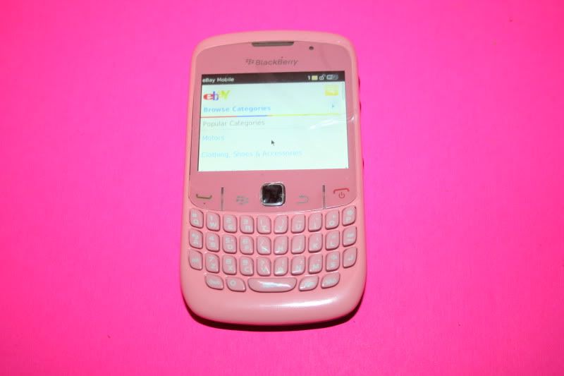 METRO PCS BLACKBERRY CURVE 8530 CELL PHONE PINK 2MP WiFi CDMA GPS MMS 