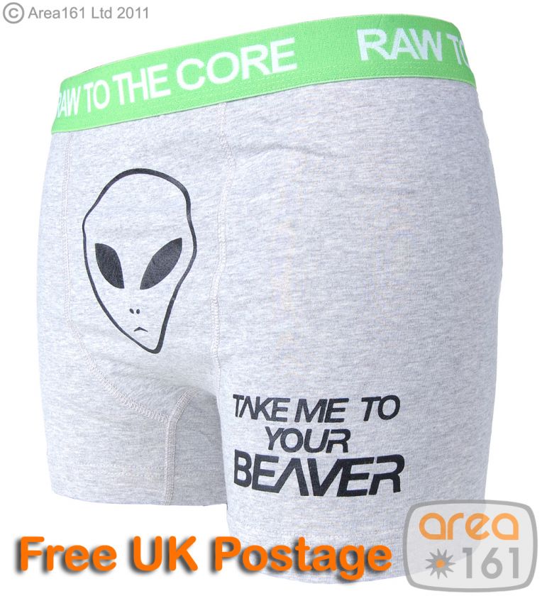 Xplicit Funny Alien Face Novelty Boxer Shorts  