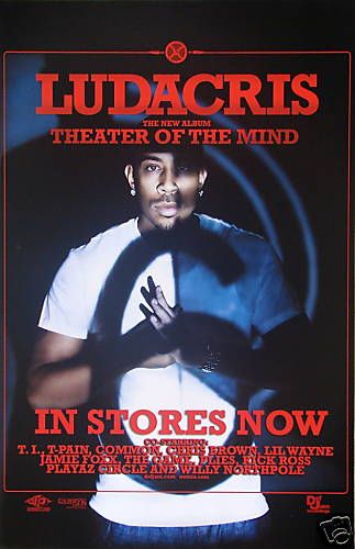 LUDACRIS Theater Of The Mind PROMO Poster Chris Bridges  