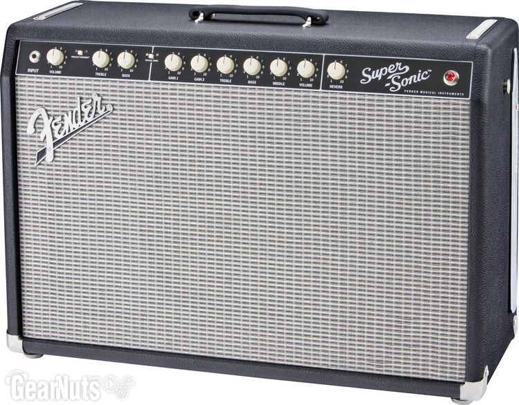 Fender Super Sonic 60   Black (60W 1x12 Tube Combo, Black)  