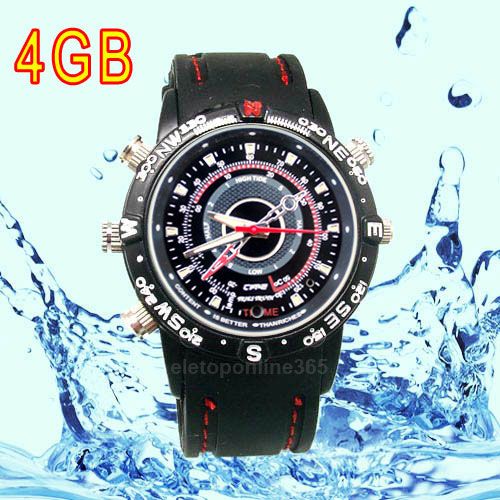 4GB Waterproof Wrist Watch Mini DV Camera Webcam Camcorder DVR Voice 