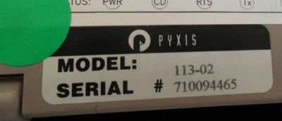 Pyxis Cardinal Health Medstation 113 02 Medical Station  