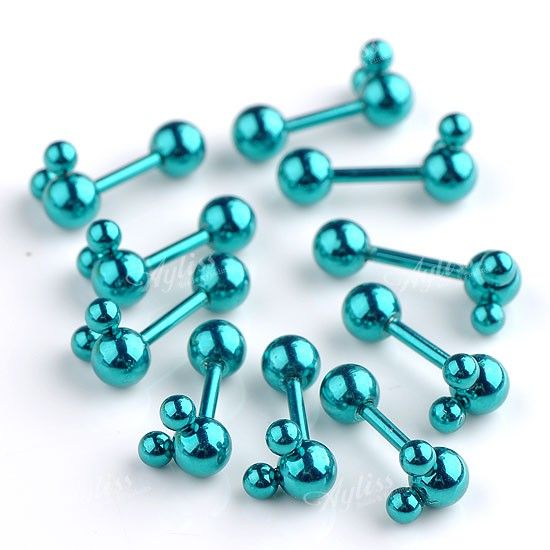   Barbell Tragus Cartilage Mickey Ear Stud Earring Steel Piercing  