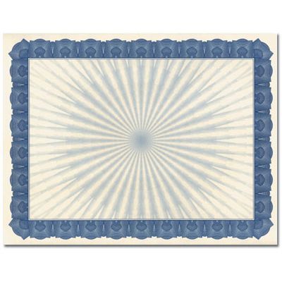 Braided Blue Certificate Paper w/ Gold Seals (GCB548)  