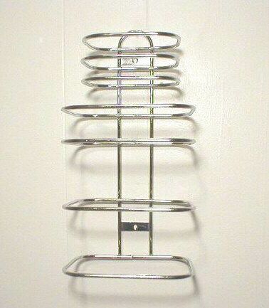 HOTEL 2 Guest CHROME TOWEL BAR RACK ~ NEW Retro CHIC  